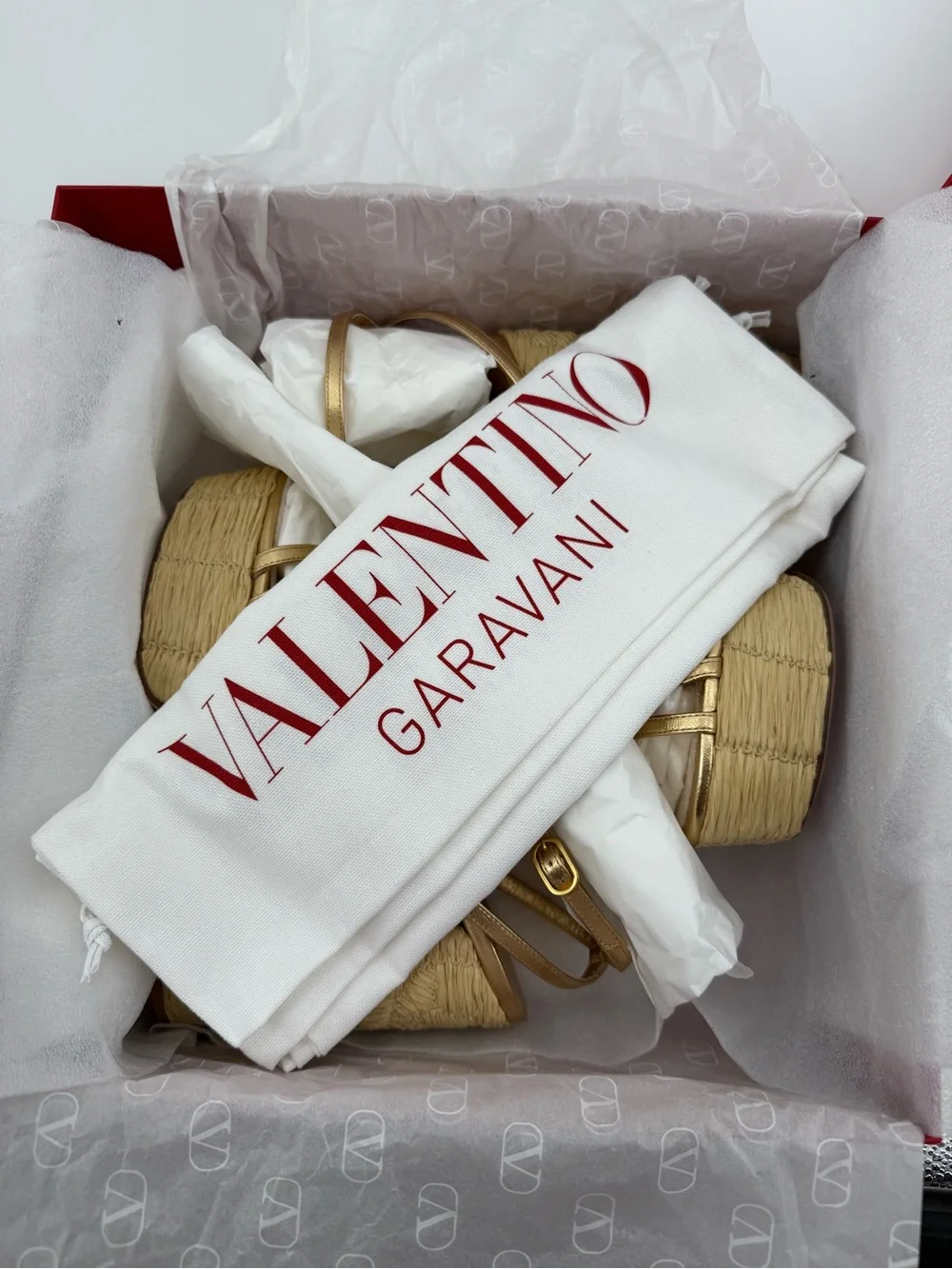 Valentino Garavani Gold Platform Block Sandals Metallic Ankle Strap Luxury Heels